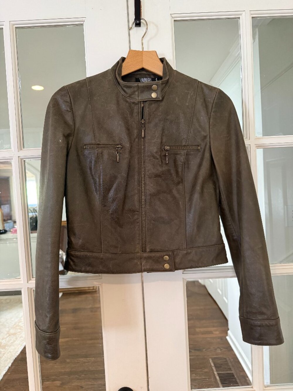 Laundry leather Jacket Small and matching leather skirt
